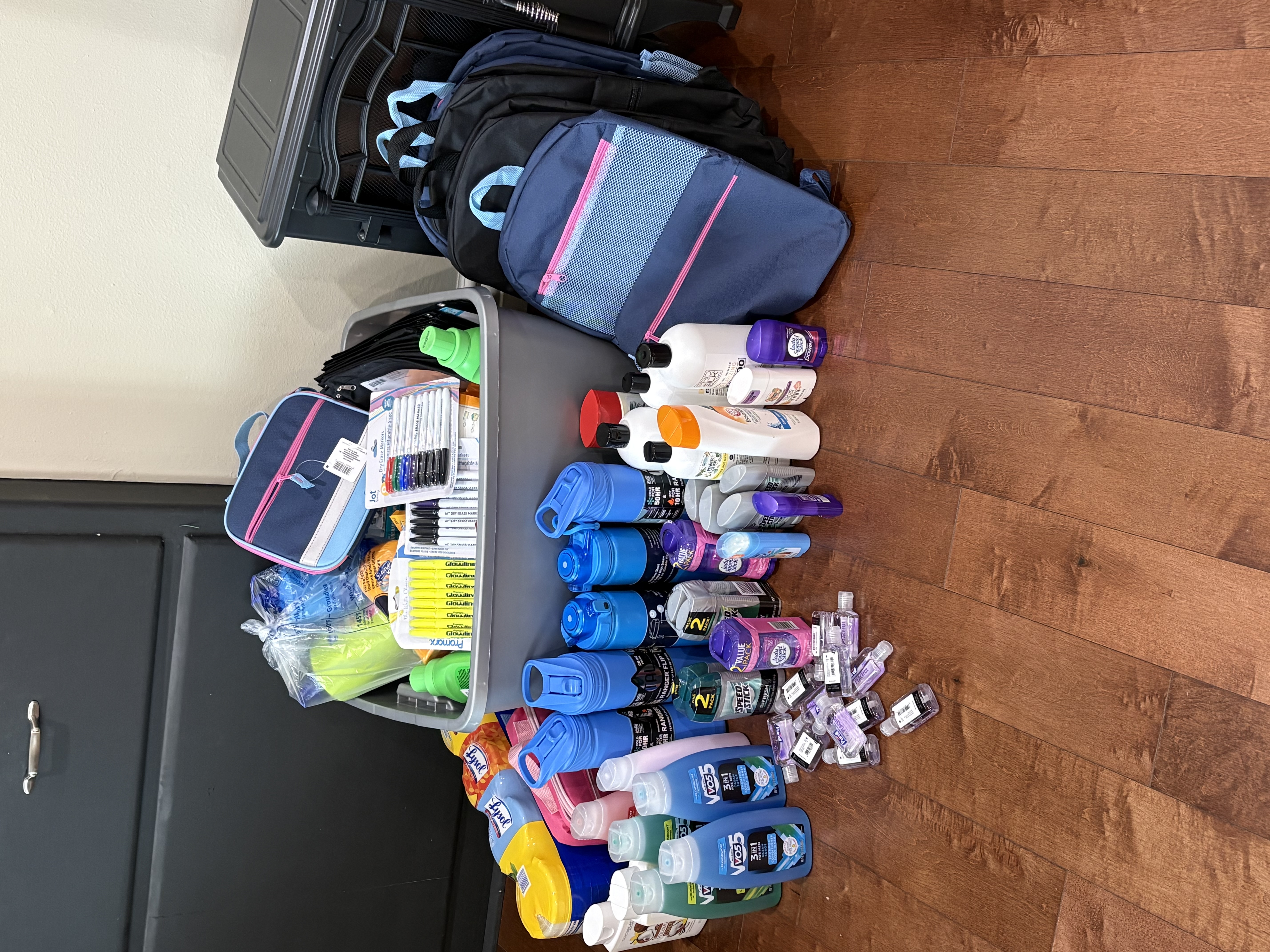 school drive donations